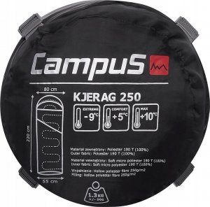 Campus Campus Kjerag 250 Right Sleeping Bag CUP702123404 szary One size 8