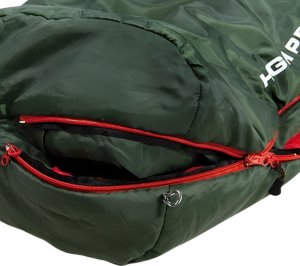 High Peak Śpiwór turystyczny mumia Black Arrow Eco* 220x80x50 cm zielono-czerwony 23230 3