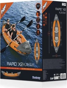 Bestway Nadmuchiwany kajak Hydro-Force Rapid x2 z akcesoriami 24
