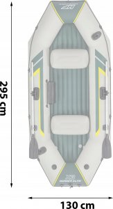 Bestway Dmuchany Ponton 3 Osobowy 295 x 130 x 46 cm 65160 14