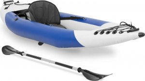 MSW Kajak dmuchany jednoosobowy z wiosłem siedziskiem - zestaw Kajak dmuchany jednoosobowy z wiosłem siedziskiem - zestaw 2