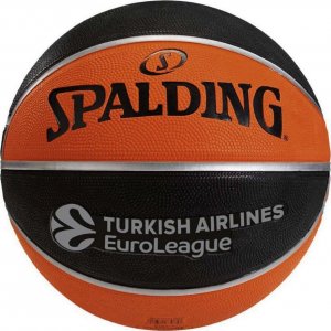 Spalding Piłka do koszykówki koszykowa Spalding Eurolige TF-150 pomarańczowo-czarna 84507Z 6 1