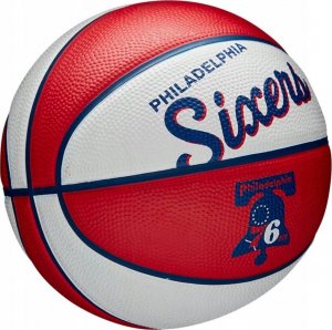 Wilson Wilson Team Retro Philadelphia 76ers Mini Ball WTB3200XBPHI białe 3 3