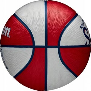 Wilson Wilson Team Retro Philadelphia 76ers Mini Ball WTB3200XBPHI białe 3 4