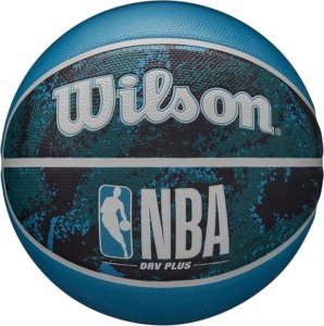 Wilson PIŁKA DO KOSZYKÓWKI WILSON NBA DRV PLUS VIBE WZ3012602XB7 R.7 czarno niebieska 1