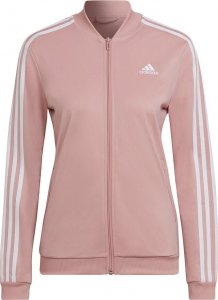 Adidas Dres damski adidas Essentials 3-Stripes Track Suit różowy HD4301 XS 5