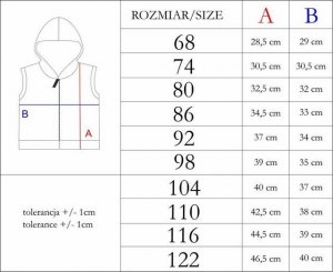 NICOL Kamizelka bezrękawnik dresowy dla chłopca Nicol Bambi 110 3