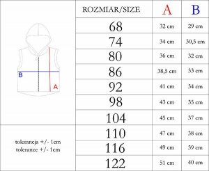 NICOL Kamizelka bezrękawnik dla dziewczynki Nicol Viki 74 3