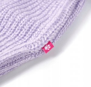 vidaXL Swetrowa kamizelka dziecięca z dzianiny, kolor jasny liliowy, 116 5