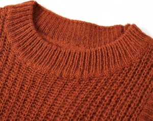 vidaXL Swetrowa kamizelka dziecięca z dzianiny, koniakowa, 92 3