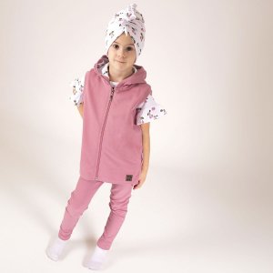 NICOL Kamizelka bezrękawnik dresowy dla dziewczynki wrzosowy Nicol Emily 80 2