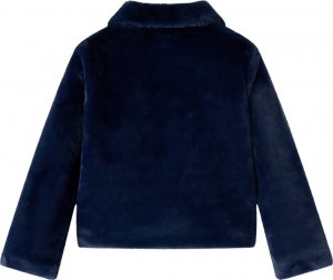 vidaXL Kurtka dziecięca ze sztucznego futra, granatowa, 116 2