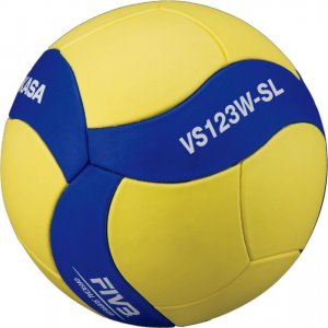 Mikasa Piłka siatkowa VS123W SL żółto-niebieska 5 2