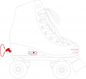 Raven Inlineskates Wrotki Regulowane Raven Embos Black 35-38 2