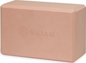 Gaiam Kostka do jogi z pianki Cantaloupe Point Gaiam 23 x 7 x 15 cm różowa 3