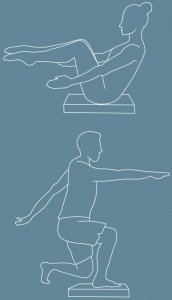 Umbro Mata poduszka do jogi kostka równoważna pad balance 6