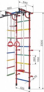Gamma Drabinka gimnastyczna Plus Gamma niebieska 2