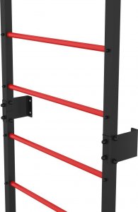 UnderFit Drabinka gimnastyczna metalowa UNDERFIT 228 x 79 cm czerwona 2