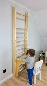 UnderFit Drabinka gimnastyczna Leon 195 x 80 cm drewniana 5