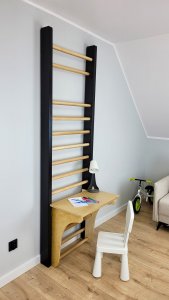 UnderFit Drabinka gimnastyczna Leon 240 x 80 cm czarna 5