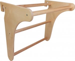 UnderFit Drabinka gimnastyczna Leon 250 x 80 cm czarna + drążek + blat 4