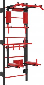 UnderFit Drabinka gimnastyczna metalowa UNDERFIT 228 x 110 cm z drążkiem, poręczami 2w1 i ławką 5