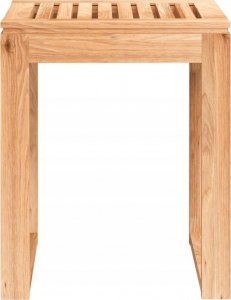 vidaXL Stołek do łazienki, 40x30x46 cm, lite drewno orzechowe 3