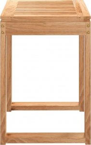 vidaXL Stołek do łazienki, 40x30x46 cm, lite drewno orzechowe 9