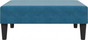 vidaXL Podnóżek, niebieski, 77x55x31 cm, aksamit 4