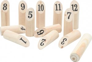 vidaXL 13-częściowy zestaw do gry w Kubb z torbą 3