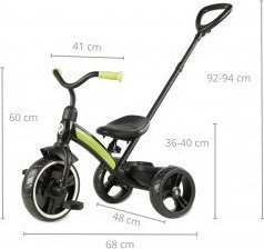 Qplay Qplay Rowerek Trójkołowy Elite Plus New Green 12