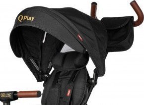 Qplay Qplay Rowerek Trójkołowy Rito Deluxe Rubber Black 6