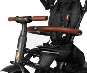 Qplay Qplay Rowerek Trójkołowy Rito Deluxe Rubber Black 7