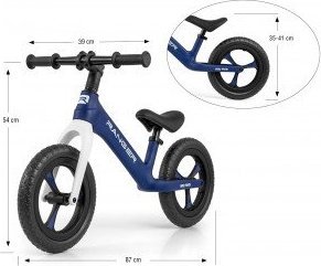 Rowerek biegowy Milly Mally Milly Mally Rowerek Biegowy Ranger Navy 7