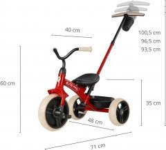 Qplay Qplay Rowerek Trójkołowy Elite Pro Red 11