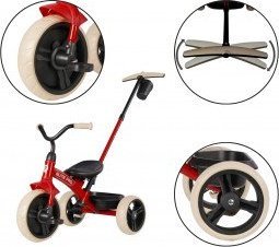Qplay Qplay Rowerek Trójkołowy Elite Pro Red 10