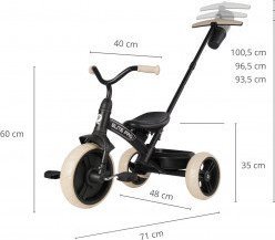 Qplay Qplay Rowerek Trójkołowy Elite Pro Black 11