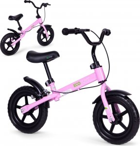 Ecotoys Rowerek rower biegowy z hamulcem dla dzieci koła EVA ECOTOYS różowy 1