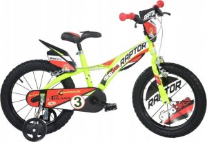 Dino BICYCLE DINO BIKES RAPTOR RED/YELLOW 16 1