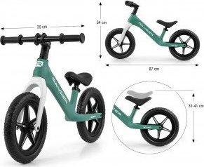 Rowerek biegowy Milly Mally Milly Mally Rowerek Biegowy Ranger Flash Ocean 10