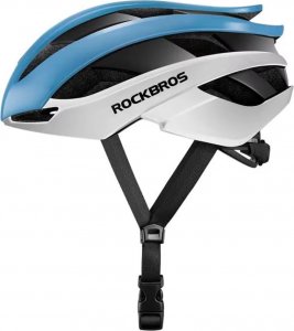 RockBros Kask rowerowy uniwersalny regulowany rozmiar L niebiesko-biały ROCKBROS 2