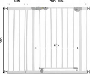 Hauck HAUCK extension for safety gate 21cm Open'n Stop White 59692-0 13