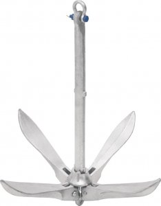 vidaXL Składana kotwica, srebrna, 10 kg, żeliwo ciągliwe 3