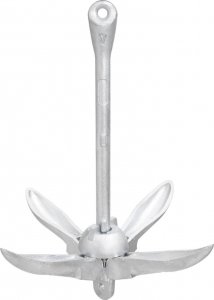 vidaXL Składana kotwa, srebrna, 4 kg, żeliwo ciągliwe 3