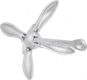 vidaXL Składana kotwa, srebrna, 4 kg, żeliwo ciągliwe 4