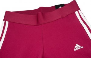 Adidas Legginsy damskie adidas Loungewear Essentials 3-Stripes czerwone HD1826 XL 3