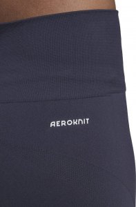 Adidas Legginsy damskie adidas Aeroknit Seamless Short Tights granatowe HE2960 XS 7
