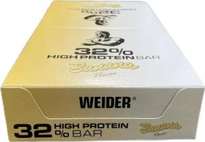 Weider Weider - 32% High Protein Bar, Baton Proteinowy, Banana, 12 Batonów x 60g 1