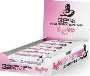 Weider Weider - 32% High Protein Bar, Baton Proteinowy, Strawberry, 12 Batonów x 60g 1