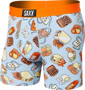 SAXX Bokserki męskie szybkoschnące SAXX VIBE Boxer Brief - toster - błękitne S 1